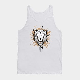 Graffiti Paint Lion Creative Inspiration Tank Top